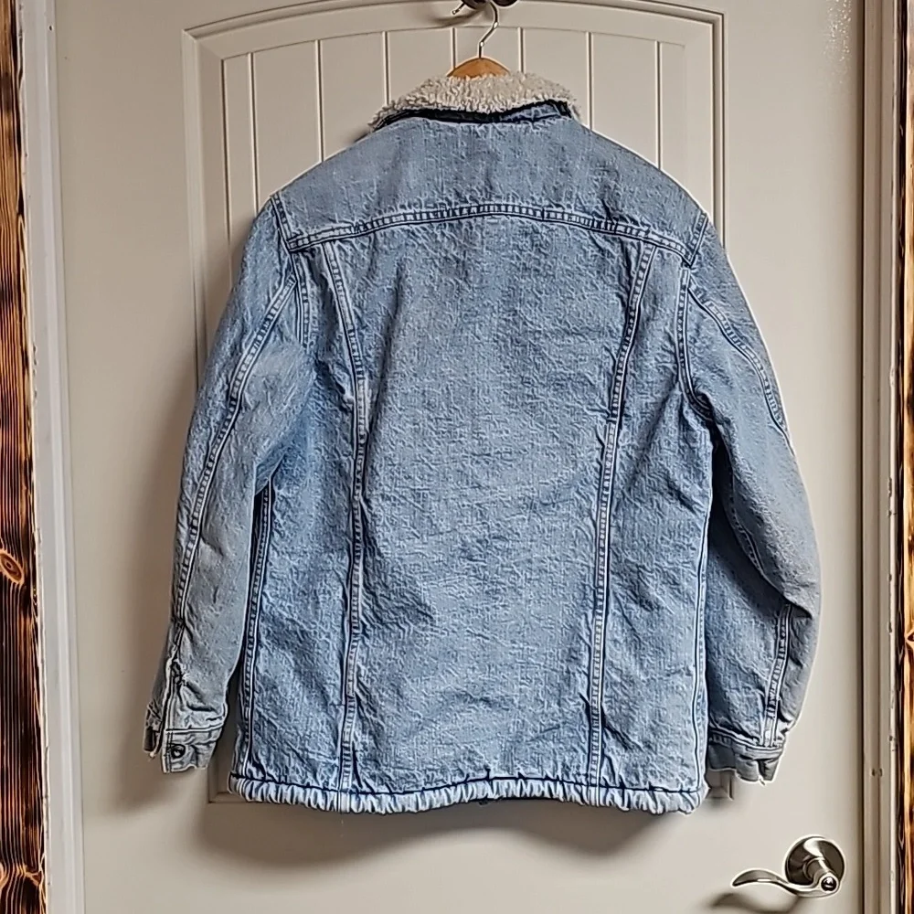 Rare Vintage Levi's Workwear Sherpa Truckers Coat - Picture 9 of 10